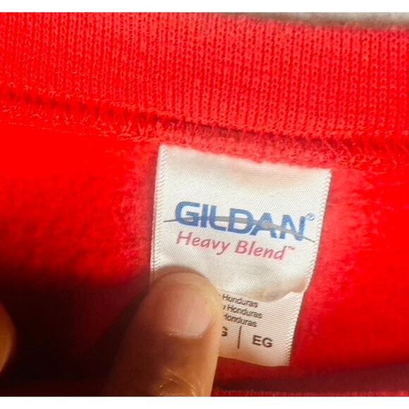 McDonald’s Unisex XL Sweatshirt Holiday Christmas Fa La La Lovin Red Mickey D’s - Picture 7 of 11